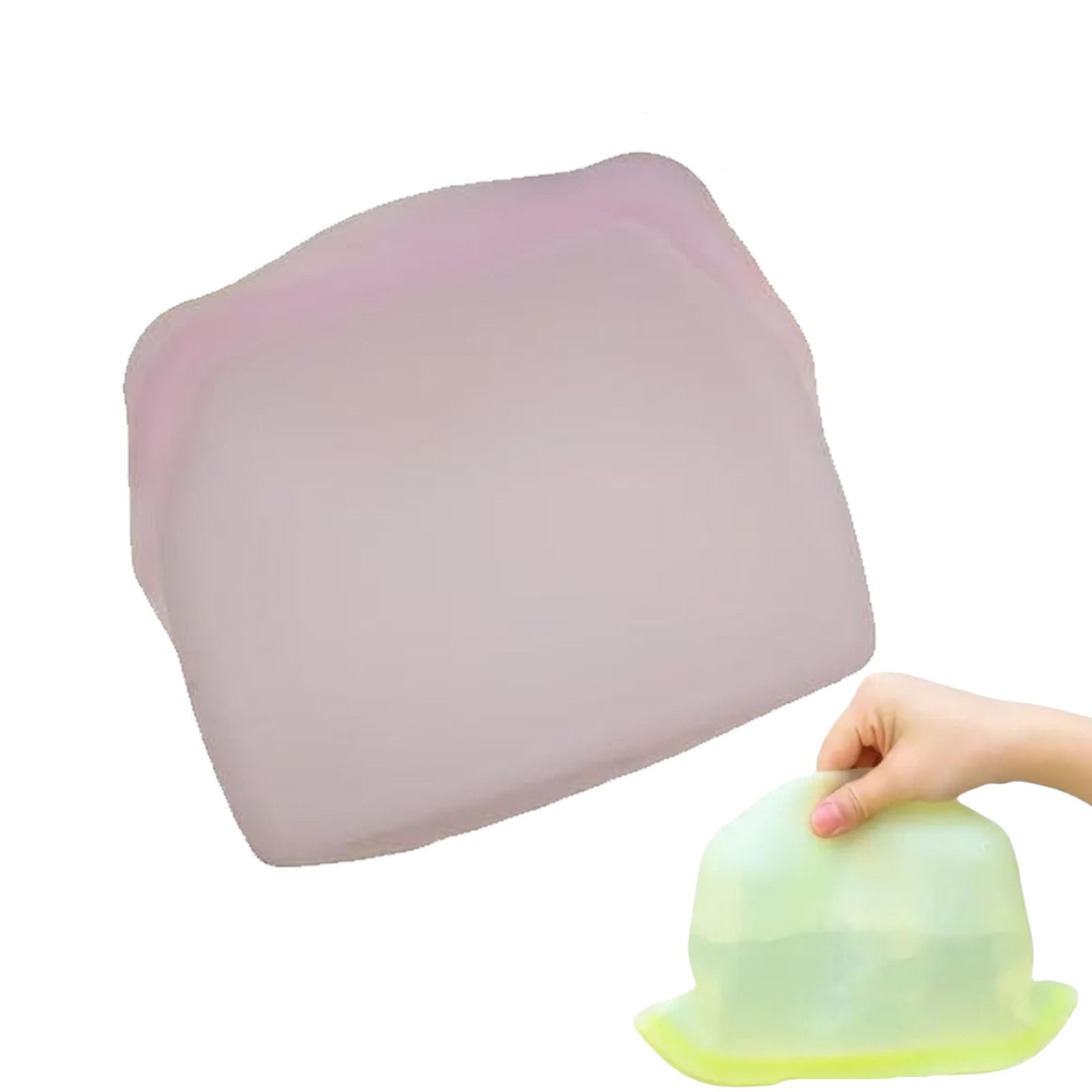 Sovtay Pink Everbag Silicone Storage, Reusable Silicone Food Storage Bags, Ziptop Reusable Silicone Containers, Leakproof Reusable Silicone Storage Bags, Silicone Bags For Food Storage (, 1000Ml)