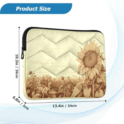 Funda Retro Girasol para Laptop 13-14 Pulgadas miniatura 3