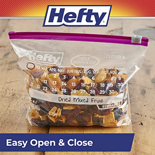 Hefty Slider Calendar Storage Bags,Quart Size,320 Total,40 Count (Pack of 8) - image 7