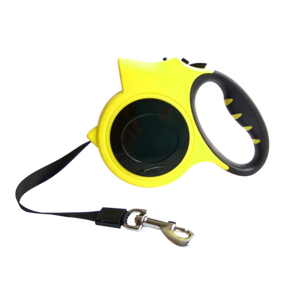 VICASKY Retractable Dog Leash with Built LED Light Automatic Telescopic Traction Rope for Pets Handle Yellow for Safe
