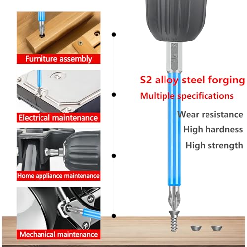 Qrity 6 PCS Magnetic Phillips Screwdriver Bit, PH2 Magnetic Driver Bits - Image 3