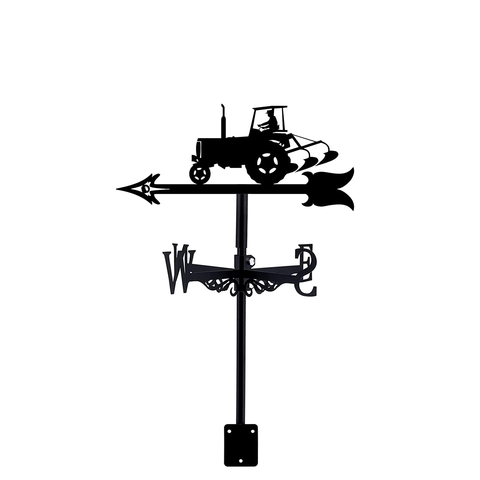 WIQUYBML wind vane Stainless Steel Weather Vane Garden Stake Retro Cultivator Farm Scene weathervane Decorative Wind Direction Indicator for Outdoor