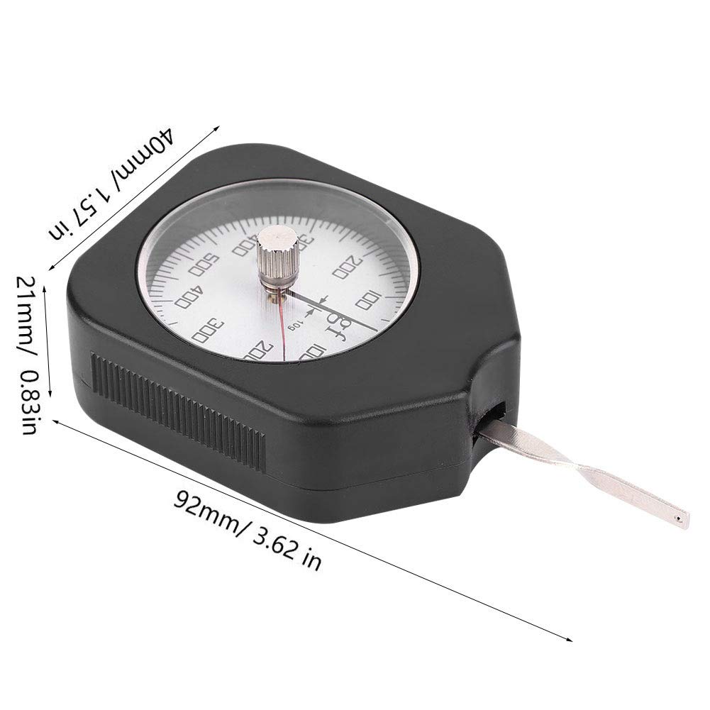 ANKROYU Dial Tension Gauge, Plastic Tensionmeter Pull Pressure Tester Gauge, Double Needle Dial Tension Gauge for Measuring Micro Switches
