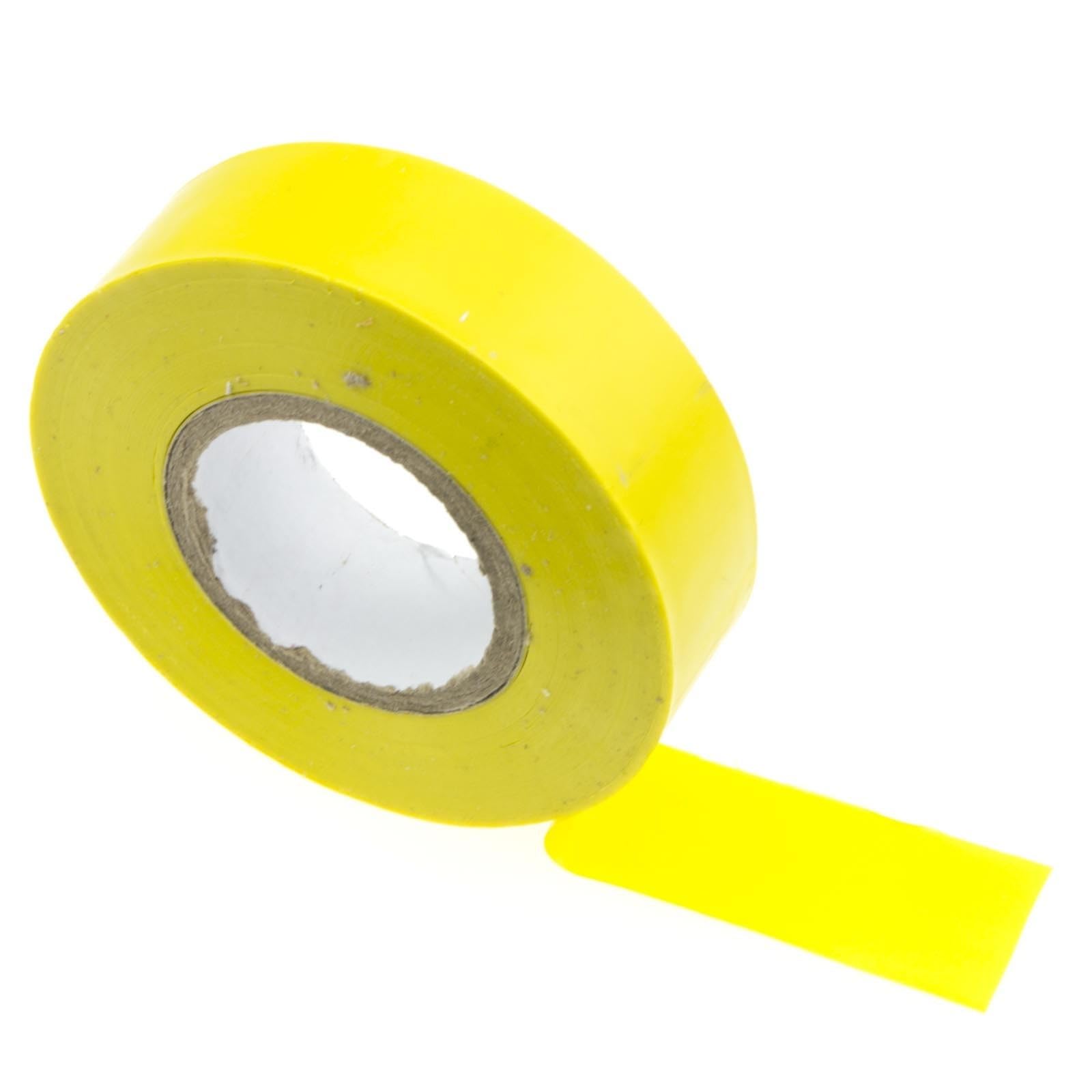 kenable PVC Electrical Insulation Tape 19mm x 20m Yellow - BS3924 IEC454 Certified Insulating Wire Protection for DIY Commercial Wiring Projects