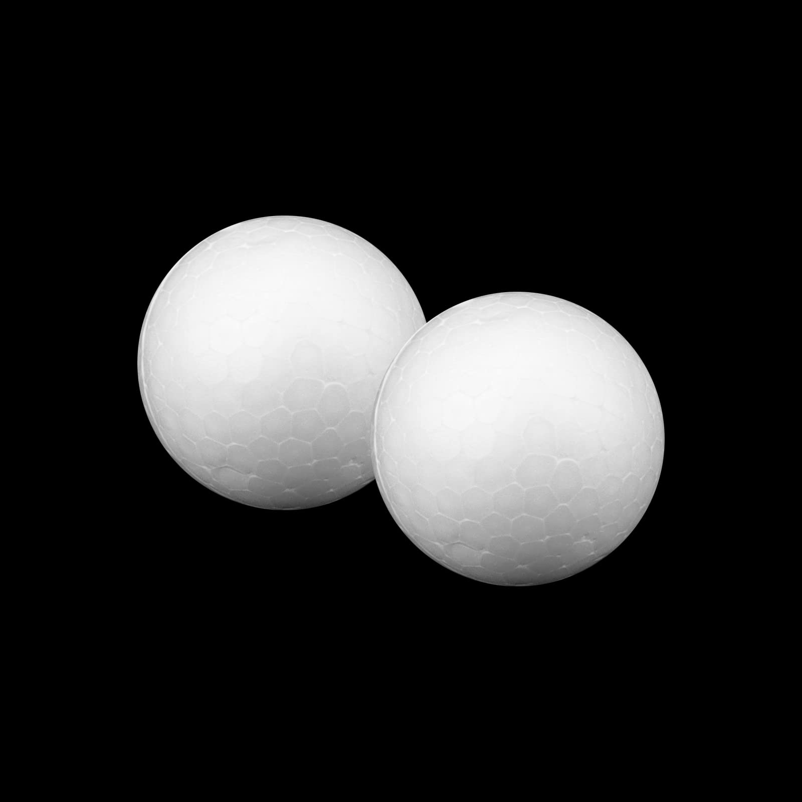 MUKCHAP 340 palline in schiuma di polistirolo per fai da te, feste, matrimoni, palline di polistirolo miste, diametro 1 cm, 2 cm, 3 cm, 4 cm, 5 cm