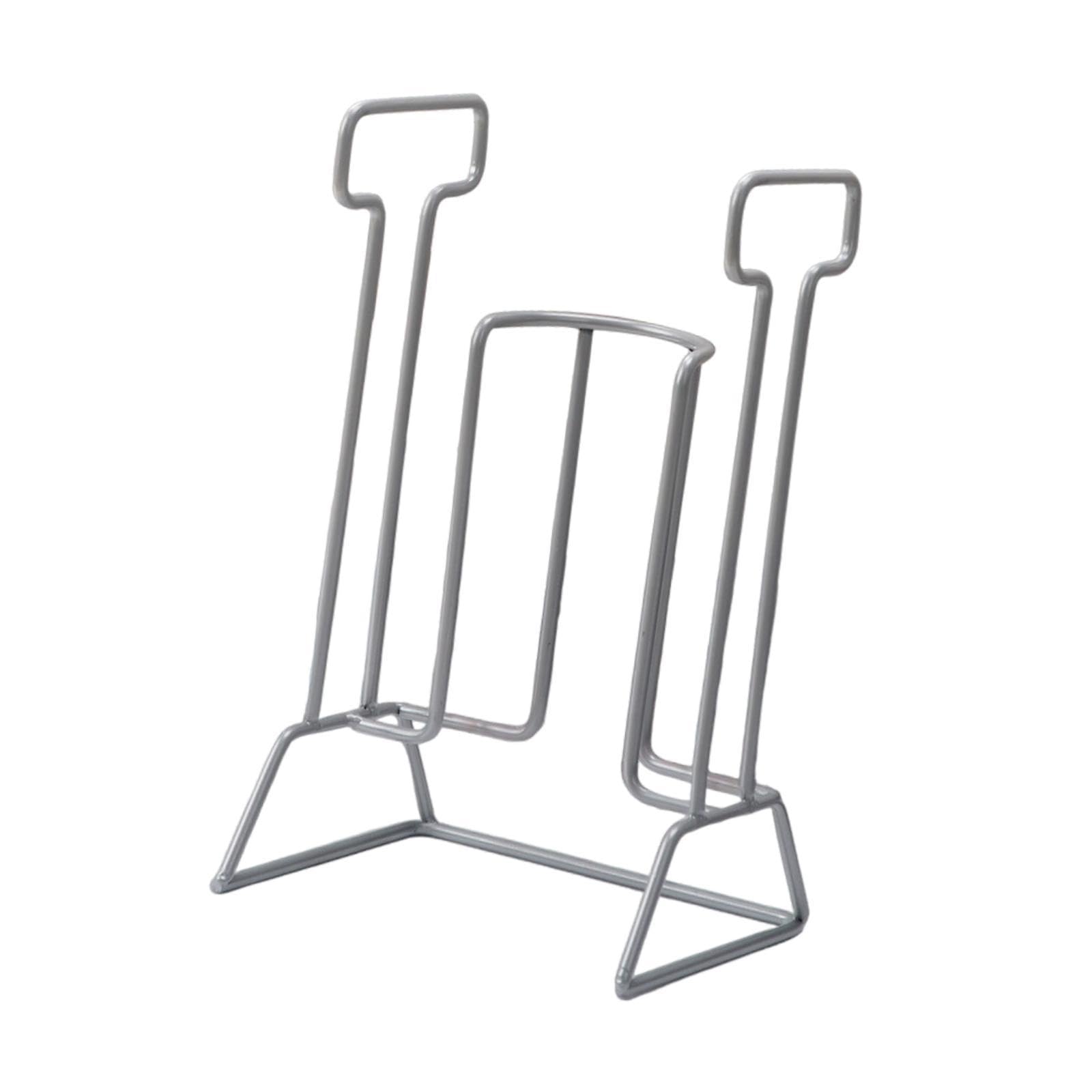 Ayuda para Calcetines Dispositivo Asistencial para Mayores Herramienta para Ponerse Medias Bastón Ergonómico de Hierro Adecuado para Uso, Gris Claro