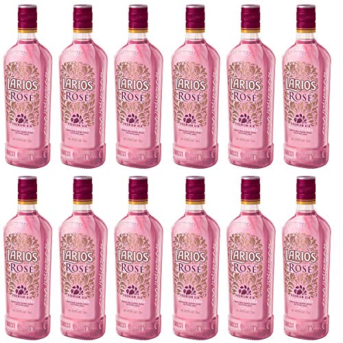 Larios Rosé Mediterránea Premium Gin 37,5% Vol. 12 x 0,7 Liter