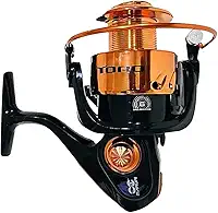 Molinete Pesca Pesada Tamanho Grande Maruri Toro 9000 6 Rolamentos Laranja