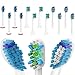 Produktbild Ersatzbürsten für Philips Sonicare - kompatibel von belmed - Aufsteckbürsten - Zahnbürstenaufsatz - Ersatzbürsten - Sonicare Aufsatz (12 Stück Mix)