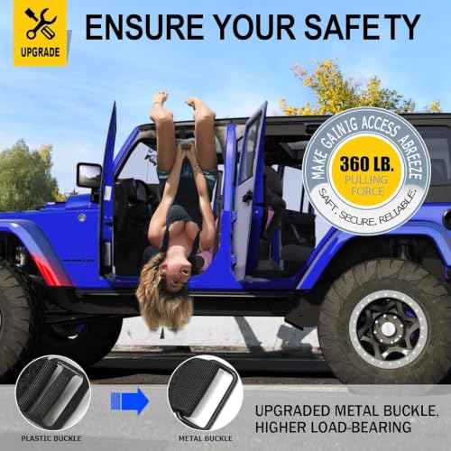 Image of moveland 2 Pack Grab Handle Set Fit for Jeep Wrangler TJ YJ JK 1955-2023