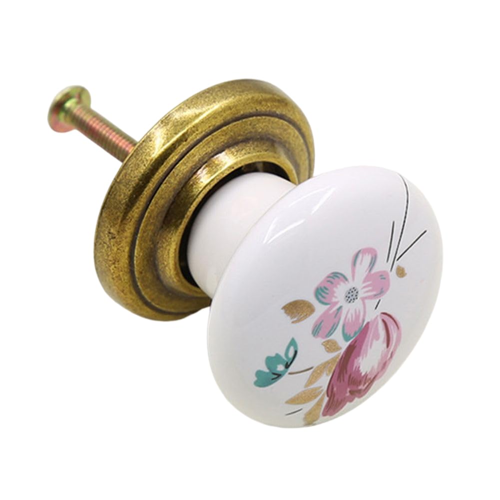 Keramische knoppen, Vintage knoppen voor kasten, Vintage keramische kast lade deurknoppen, ronde kast lade handgrepen trekt for huis, keuken, badkamer