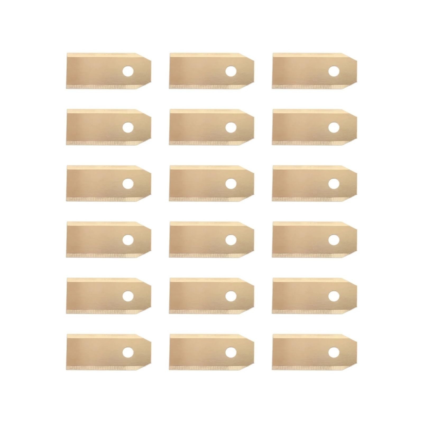 Lama Di Ricambio for Tosaerba | Lunghezza 43 mm, accessori for utensili elettrici da giardino for rasaerba robotizzato(30pcs gold)