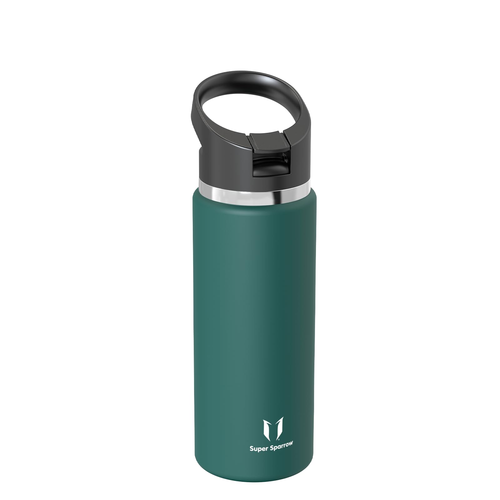 Super Sparrow Borraccia Termica - 500ml, 750ml, 1000ml, 1.2L, 1.5L- SwivelSip Inox Bottiglia - Senza BPA Borracce Termiche, Borraccia Ergonomica per Bambini, Sportiva, Bici, Campeggio, Palestra