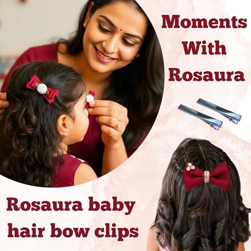 Image of ROSAURA (5.5 CM 50 Pcs) Alloy Steel Single Prong Alligator Hair Clips Base for DIY Hair Accessories, Barrette Hair Clips for Bow Making, Salon, and Hair Styling (Silver Flat)