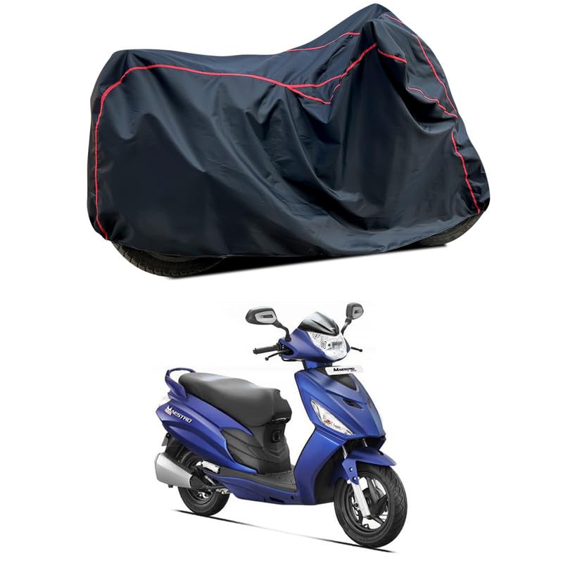 Image of Waterproof Scooter Cover Compatible with Hero Maestro Electric Fabric UV Protection (Black)
