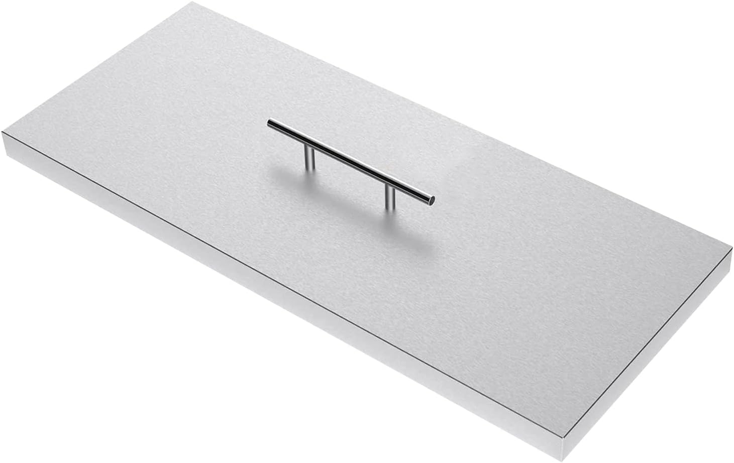 Buy BBQPLUS Fire Pit Burner Cover Rectangular for 18 x 6 Inches Linear Dropin Burner Pan, Fire