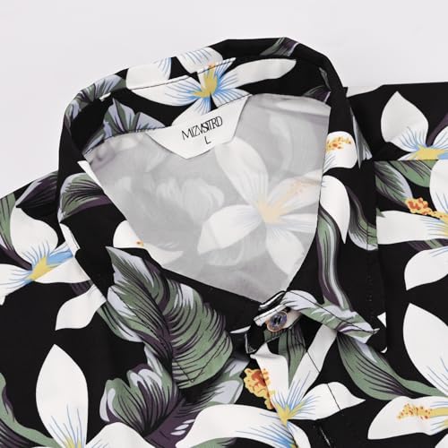 Image of Hawaiian Shirt for Men Tropical Shirts Summer Beach Button Down Short Sleeve Luau Aloha Floral Cruise Vacation Outfit 2026
