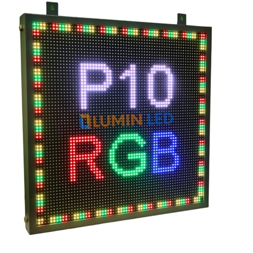 Image of Multicolor Scrolling Display / P10 Scrolling Display LED Display Board with Wi-Fi - Mobile App /pc (2'1 inch FT X 2'1 inch FT)