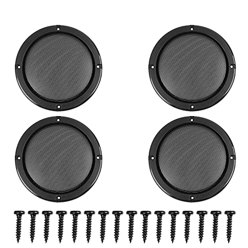 Grille de protection pour haut-parleur de voiture 12,7 cm - Set de 4 mailles métalliques de 5''