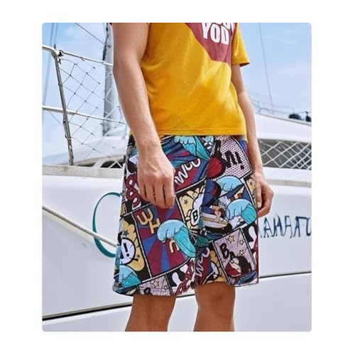 Loose Fit Summer Printed Quick Dry Beach Casual Sweatpants