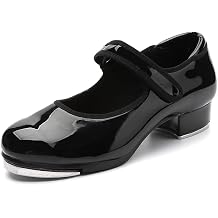 MSMAX Tap Shoes for Girls Kids Tap Dance Mary Jane for Toddler/Little Kid
