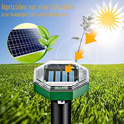 Maulwurf Vertreiber Solar 6 Stück,Maulwurfschreck Solar zur Vertreibung von Maulwürfen, Erdhörnchen und Wühlmäusen aus Gärten und Grünanlagen – Bild 4