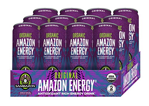 Sambazon Amazon Energy Drink, Original Acai Berry, 12 Ounce (Pack of 12)
