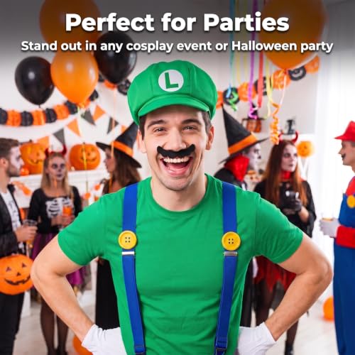 Eokoulion Costume Set for Women, Men, and Kids - Hats, Mustaches, Gloves, Socks, and Accessories for Adult and Girls Disfraz De Para Mujeres Halloween Cosplay - image 2