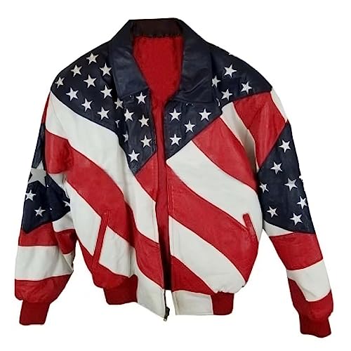 Yolo Jackets Mens USA Independence Day Michael Wheremi Hoban American Flag Motorcycle Biker Leather Jacket Men2