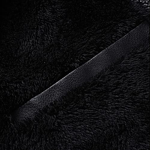 Chaqueta de cuero sintético para hombre, cálida y de corte ajustado miniatura 5