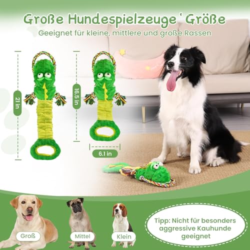 WinTour Hundespielzeug, Süßes Quietschendes Hundespielzeug mit Crinkle-Papier, Tauziehen, um sie zu Beschäftigen, Gefüllte Hundekauspielzeug für Kleine, Mittlere, Große Hunde