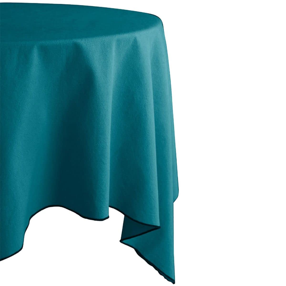 Nappe en coton teint lavé haut de gamme VENT DU SUD coloris Paon 160x300