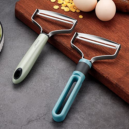 Vandhome Cabbage Peeler Multifunctional Fruit Vegetable Peeler For Cabbage Carrot Potato, Kitchen Gadgets Vegetable Slicer With Stainless Steel Blades, Non-Slip Plastic Handle (Blue) #TOP7