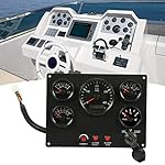Boat-Instrument-Panel-4000RPM-Marine-Switch-Panel-Tachometer-Fuel-Level-Water-Temperature-Oil-Pressure-Meter-Voltmeter-5-Dash-Gauge-Set