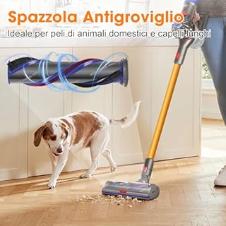 RUKHOOL V11 V15 Spazzola High Torque per Dyson V11 V8 V15 V10 V7 Spazzola Pavimenti Ricambi per Dyson Testa Spazzole Motorizzata Elettrica Aspirapolvere Accessori per Parquet Pavimenti Duri Tappeti