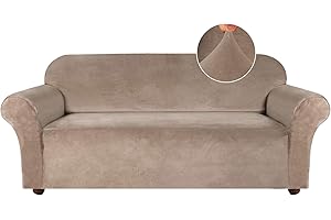 Turquoize Ultra-Soft Microsuede Velvet Couch Cover, Sofa Cover for 3 Cushion Couch