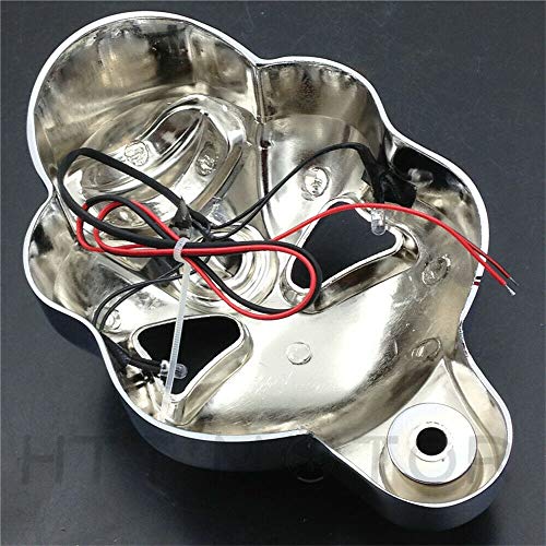 Motor Parts Accessories Lighting&Electrical Body&Frame Tools&Garage   Motorcycle LED Skull Horn Cover for Harley Davidson Cowbell Horns (1992-2013) by Billion_Store - Thumbnail 2