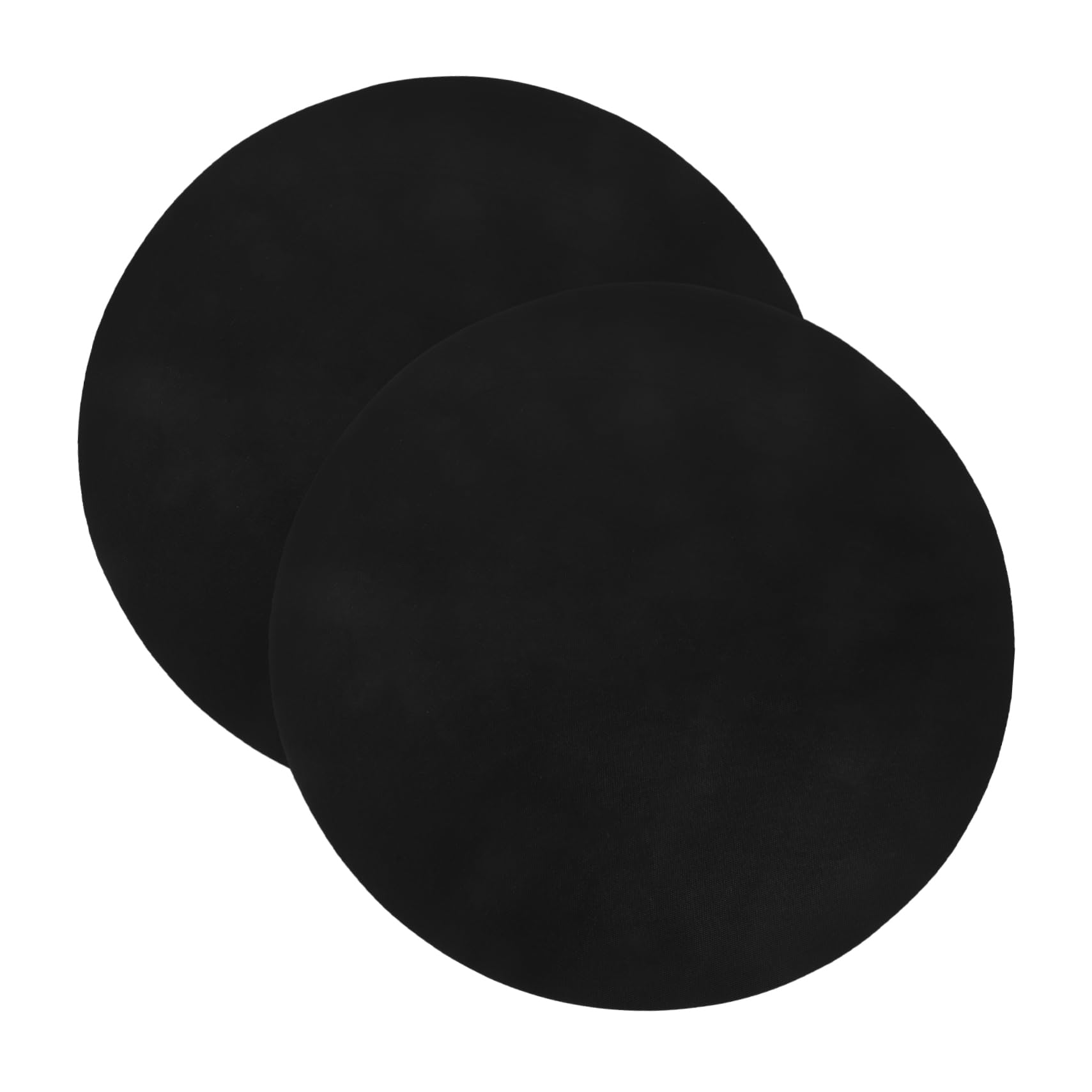 ibasenice 2pcs Barbecue Mat Grill Mat Deck Pads Covers Circle Resistant Reusable Grill Mat Hibachi Grill Mats Small Round Grill Pad Barbeque Indoor Grill for Outdoor Grill Grilling Black