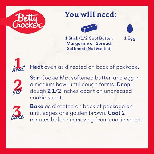 Image of Betty Crocker Oatmeal Chocolate Chip Cookie Baking Mix, 17.5 oz, 12 Pack