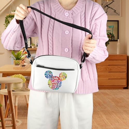 BDPWSS Cartoon Mouse Cute Mouse Themed Gifts Crossbody Bag Fairy Tales Merchandise Vacation Trip Gift Magic Kingdom Gift3
