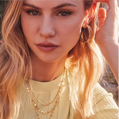 Kendra Scott Kelly Hoop Earring, 14k Gold Plated Brass, Fashion Jewelry for Women3