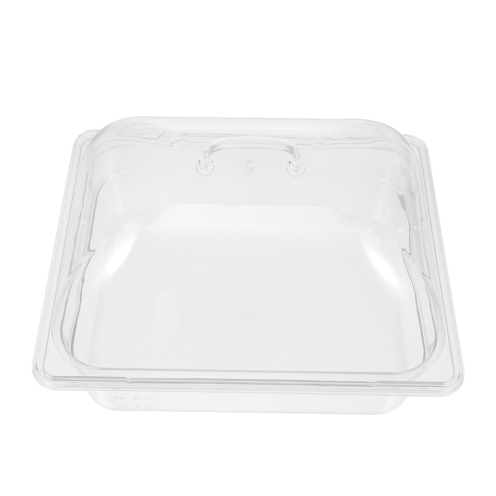 Tofficu Bandeja de Buffet con Tapa PC Transparente 5l para Cocina