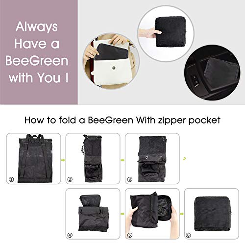 Beegreen Black Mesh Beach Bag With Drawstring Large Beach Backpack Gym Swim Bags For Swimmers For Women Men Mummy Sports Dance Workout Equipment Accessories Speedo Swimming Pool Gear Boxing Gifts #TOP3