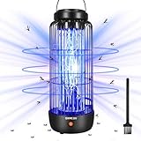 ★ Attraktivere UV Lampe für Mücken: Die eingebaute 11-Watt-UV-Röhre sendet 365 mm UV Licht aus, um Mücken durch Simulation der gleichen menschlichen Temperatur effektiv anzulocken. So werden Mücken von der elektrischen UV-Mückenlampe angezogen und stören Sie nicht.