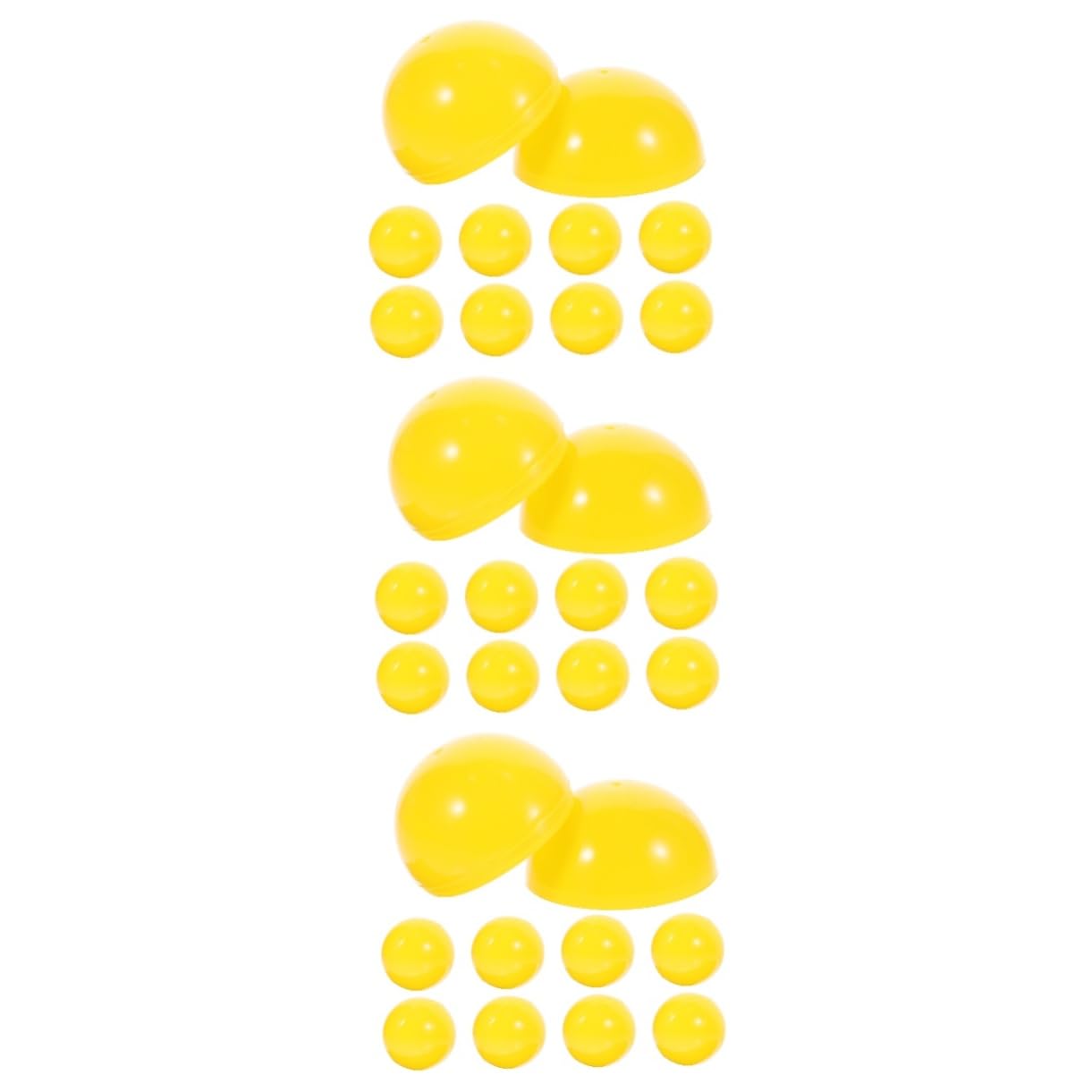 Kisangel 3sets Game Balls Props Openable Balls in Multiple Colors for Party Entertainment 20pcs*3