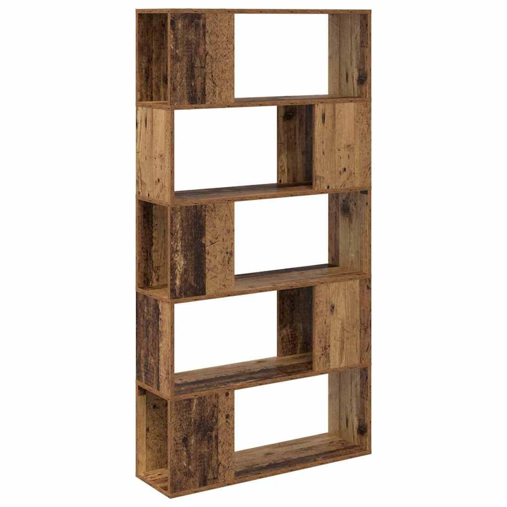 Ensemble moderne de salon marron en bois de qualité avec étagères