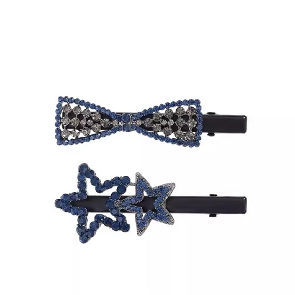 Fermaglio per Capelli Laterale Fermaglio for capelli con fiocco e frangia semplice da donna Copricapi da Donna e da Ragazza