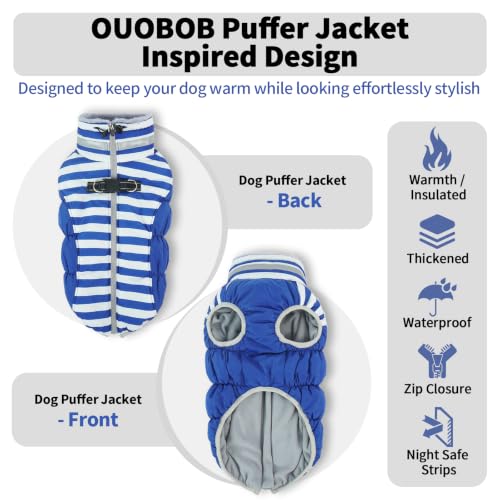 Image of Dog Jackets for Large Dogs, Warm Dog Winter Coat with Harness, XXXL