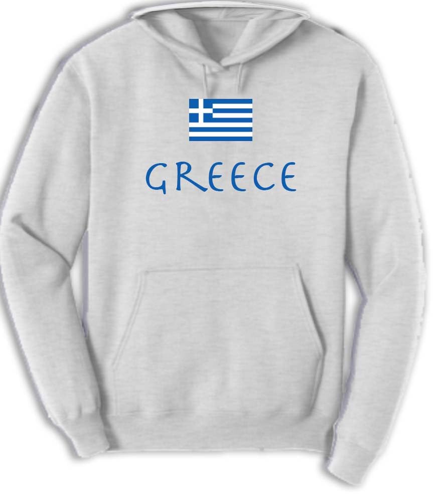 Ay Cabron™ Greece With Flag | Greek Flag | Flag Of Greece Hoodie For Men