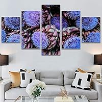 SIGNWIN 5 Panel Canvas Wall Art Modern Art for Home Decorations Ready to Hang - 60